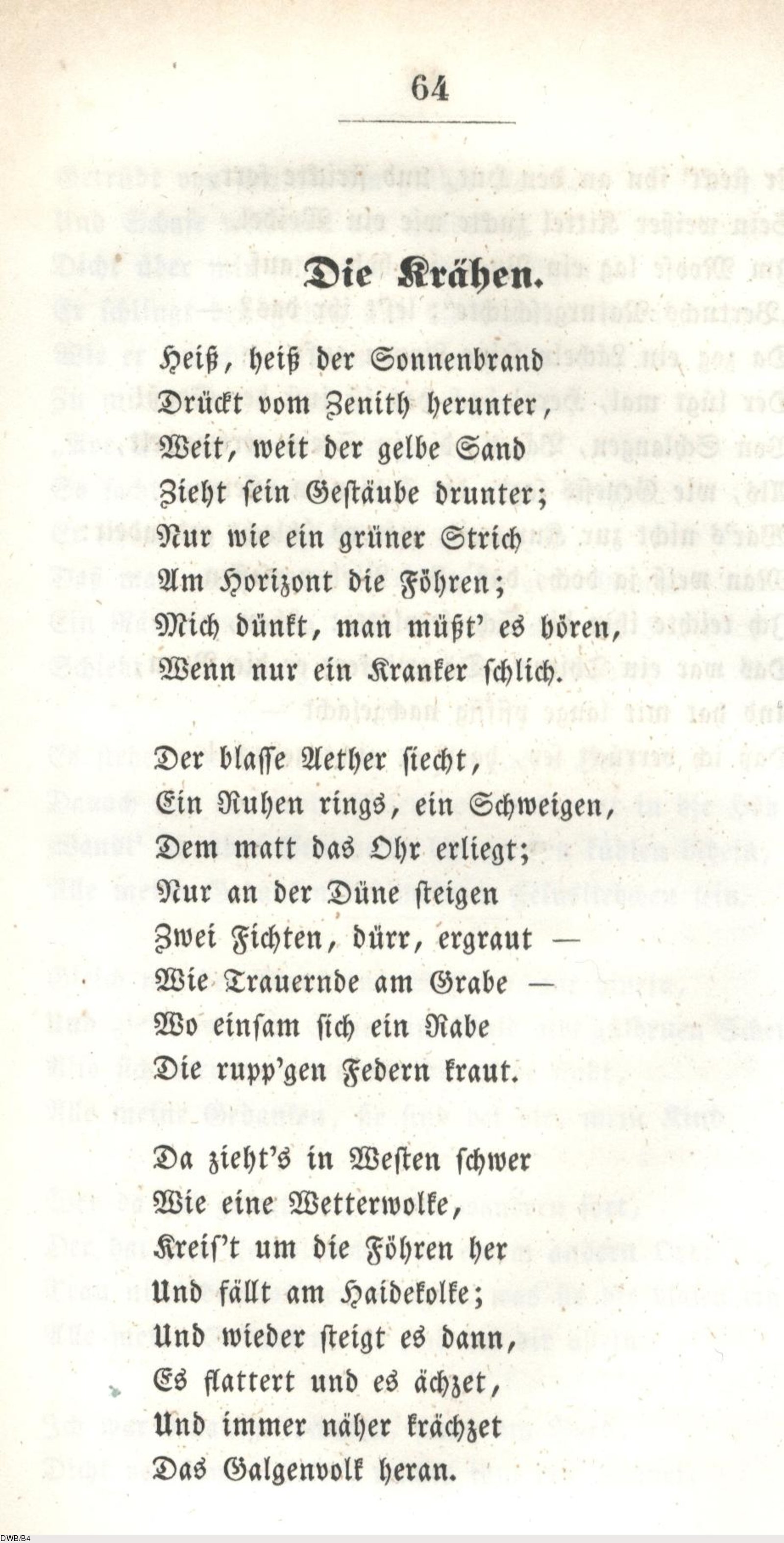 Deutsches Textarchiv Droste Hulshoff Annette Von Gedichte Stuttgart U A 1844