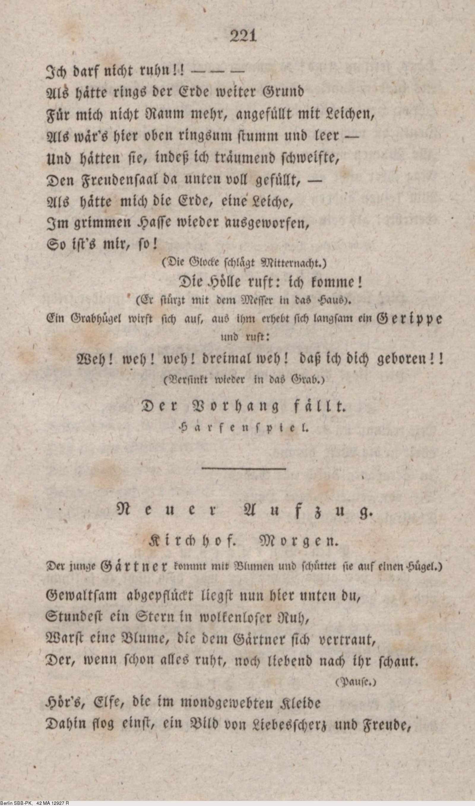 Deutsches Textarchiv Kerner Justinus Gedichte Stuttgart U A 16