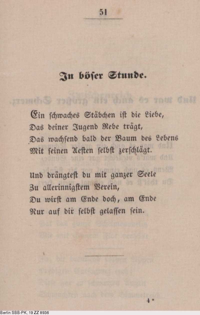 Deutsches Textarchiv Storm Theodor Gedichte Kiel 1852