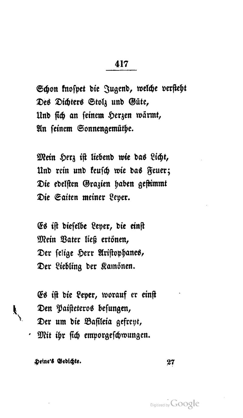 Heine gedichte heinrich by German