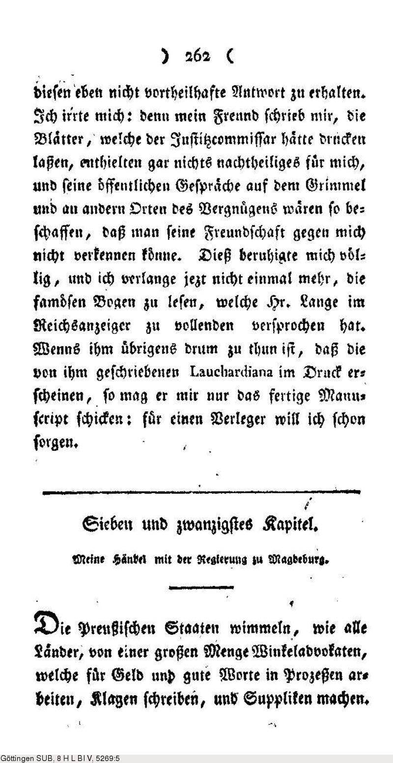 Deutsches Textarchiv Laukhard Friedrich Christian F C Laukhards Leben Und Schicksale Bd 5 Leipzig 1802
