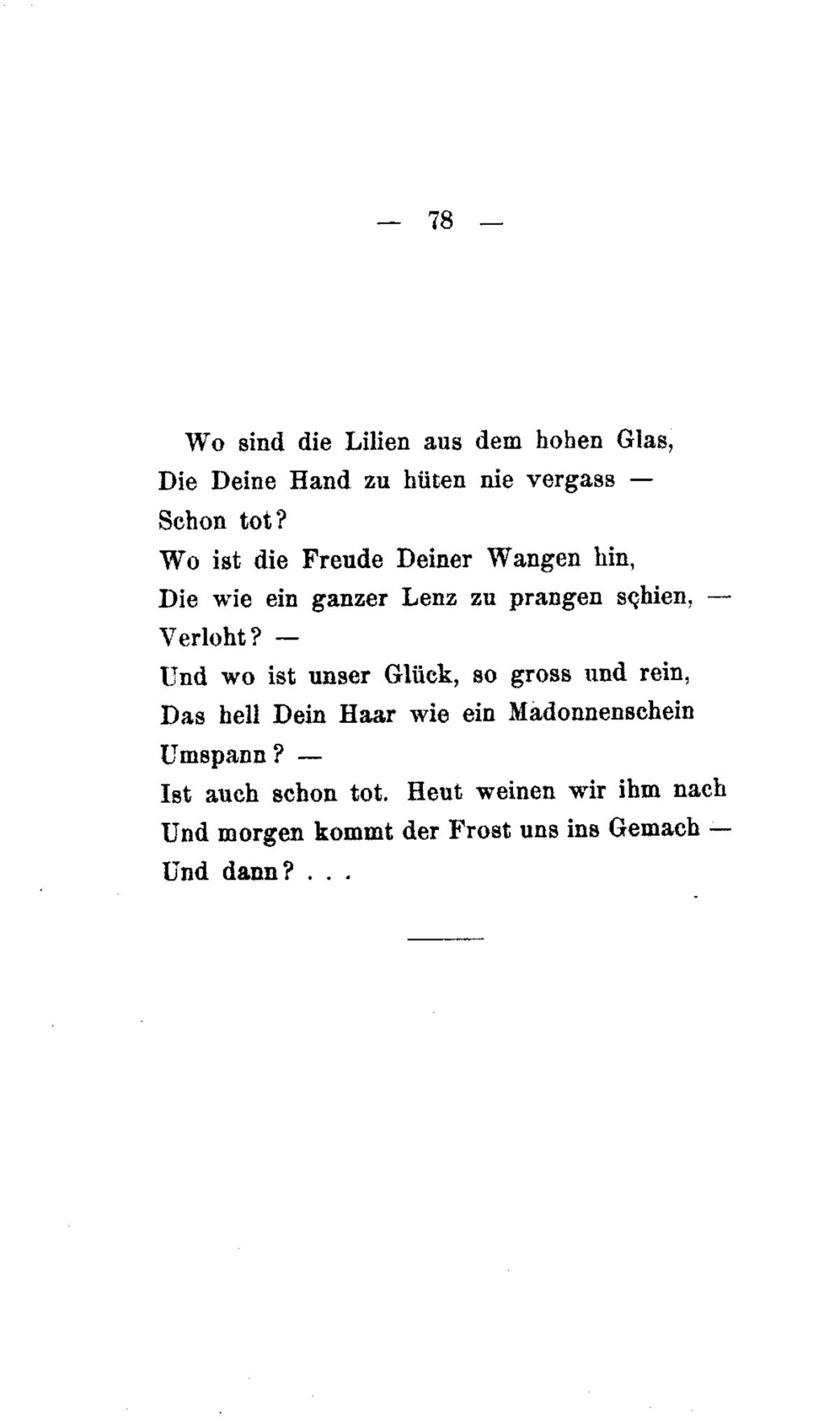 Glück rilke gedichte German Literature